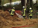 Feuer Lager für Strohballen Koeln Rath Luetzenkirchenerstr P449